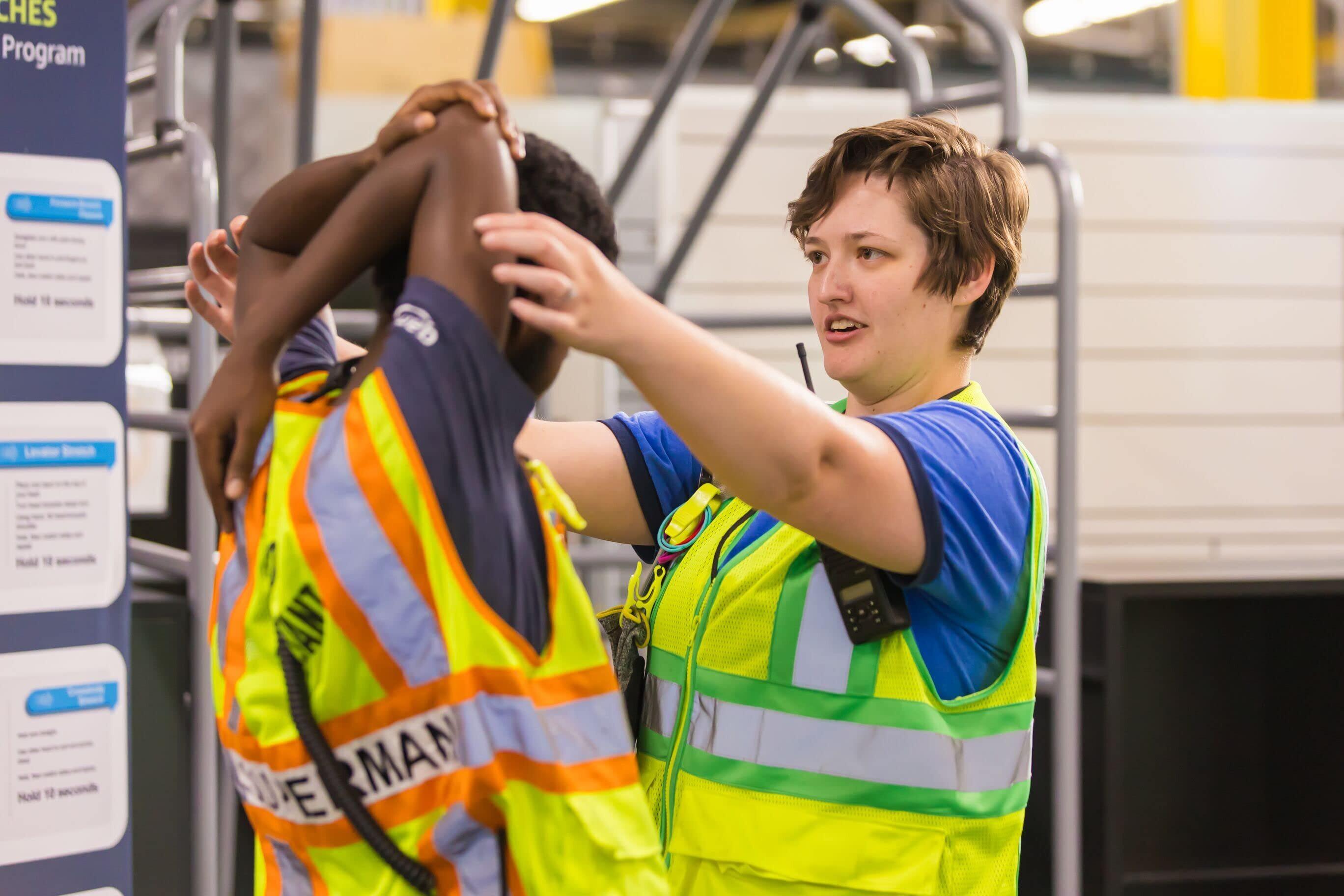 lady with arms folded